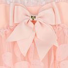 فستان بنات من التول مطرز باللون الوردى , 2, hi-res