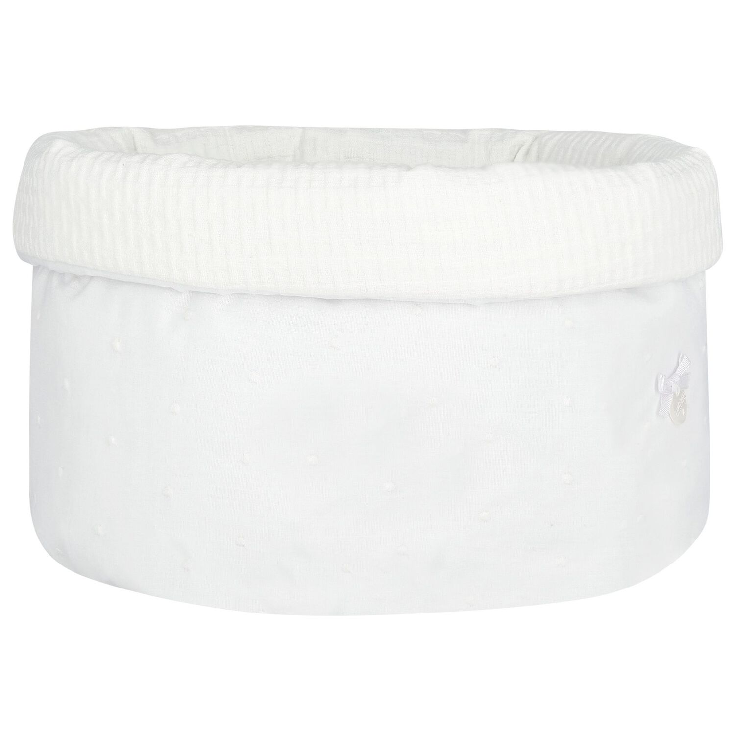 White Logo Baby Accessory Basket, 1, hi-res image number null