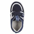 Younger Boys Blue Canvas Trainers, 1, hi-res