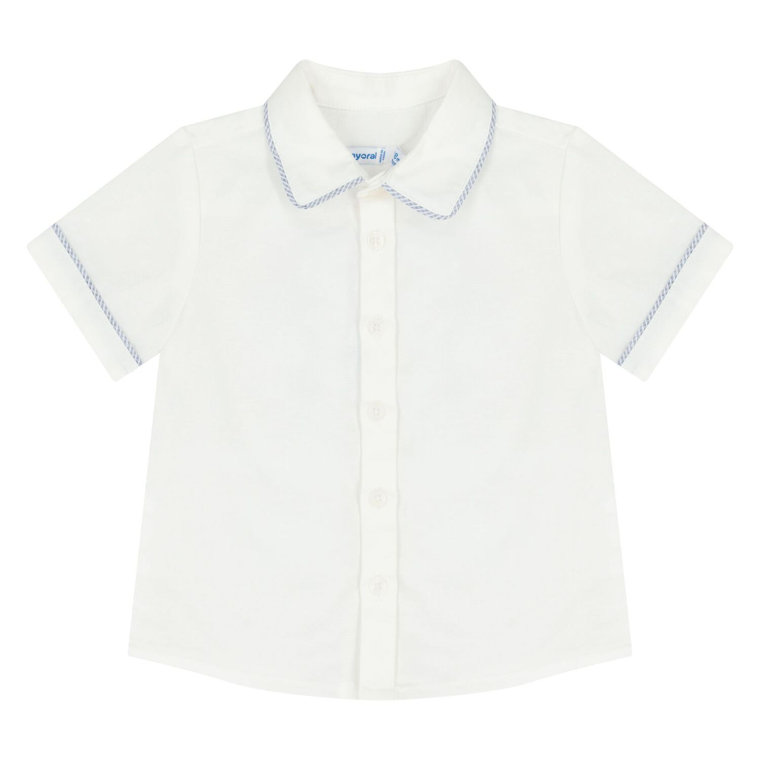 طقم شورت أولاد باللون الأبيض والأزرق, 1, hi-res