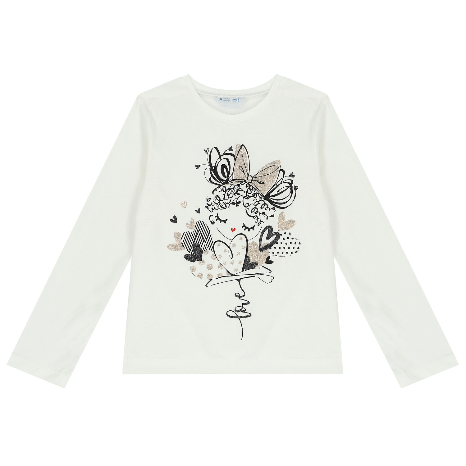 بدلة رياضية بنات 3 قطع باللون العاجى والبيج, 1, hi-res