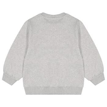 Girls Grey Logo Sweatshirt