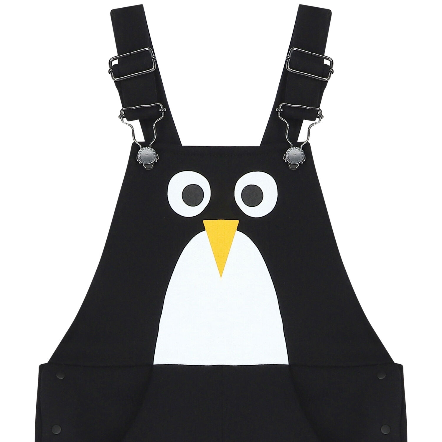 Younger Boys Black Penguin Dungaree, 1, hi-res