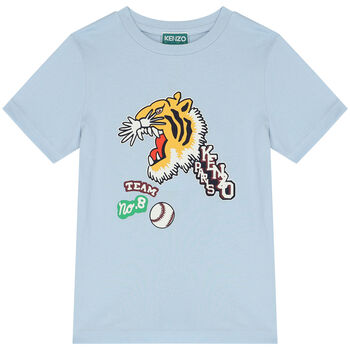 Boys Blue Varsity Tiger T-Shirt