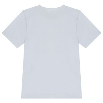 Boys Mini Me Blue Logo T-Shirt
