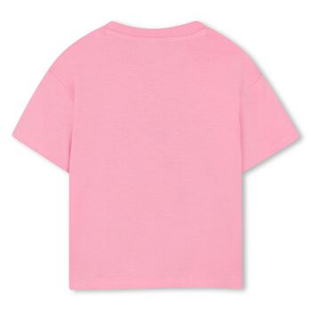 Younger Girls Pink Boke Flower T-Shirt