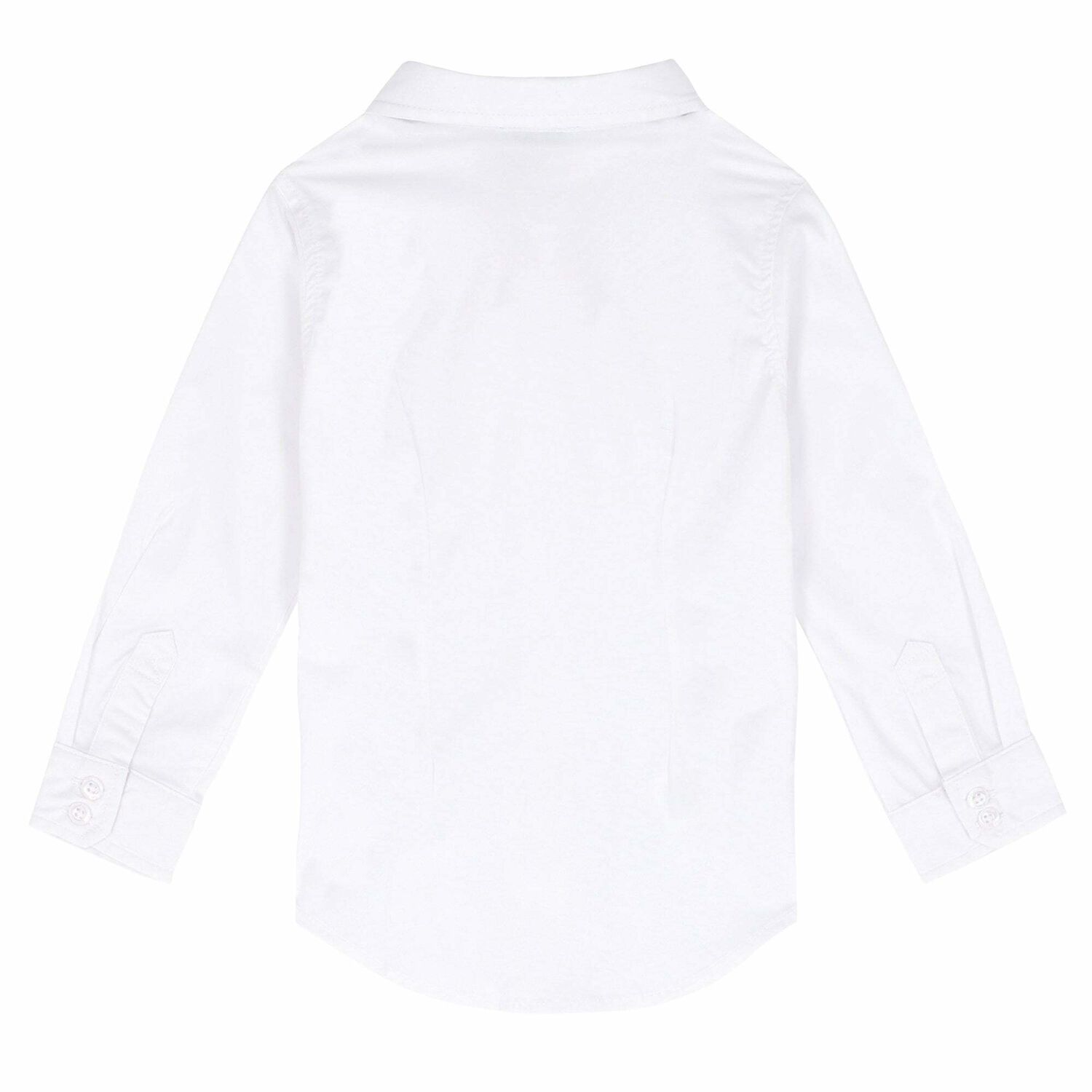 Boys White Long Sleeved Shirt, 1, hi-res image number null