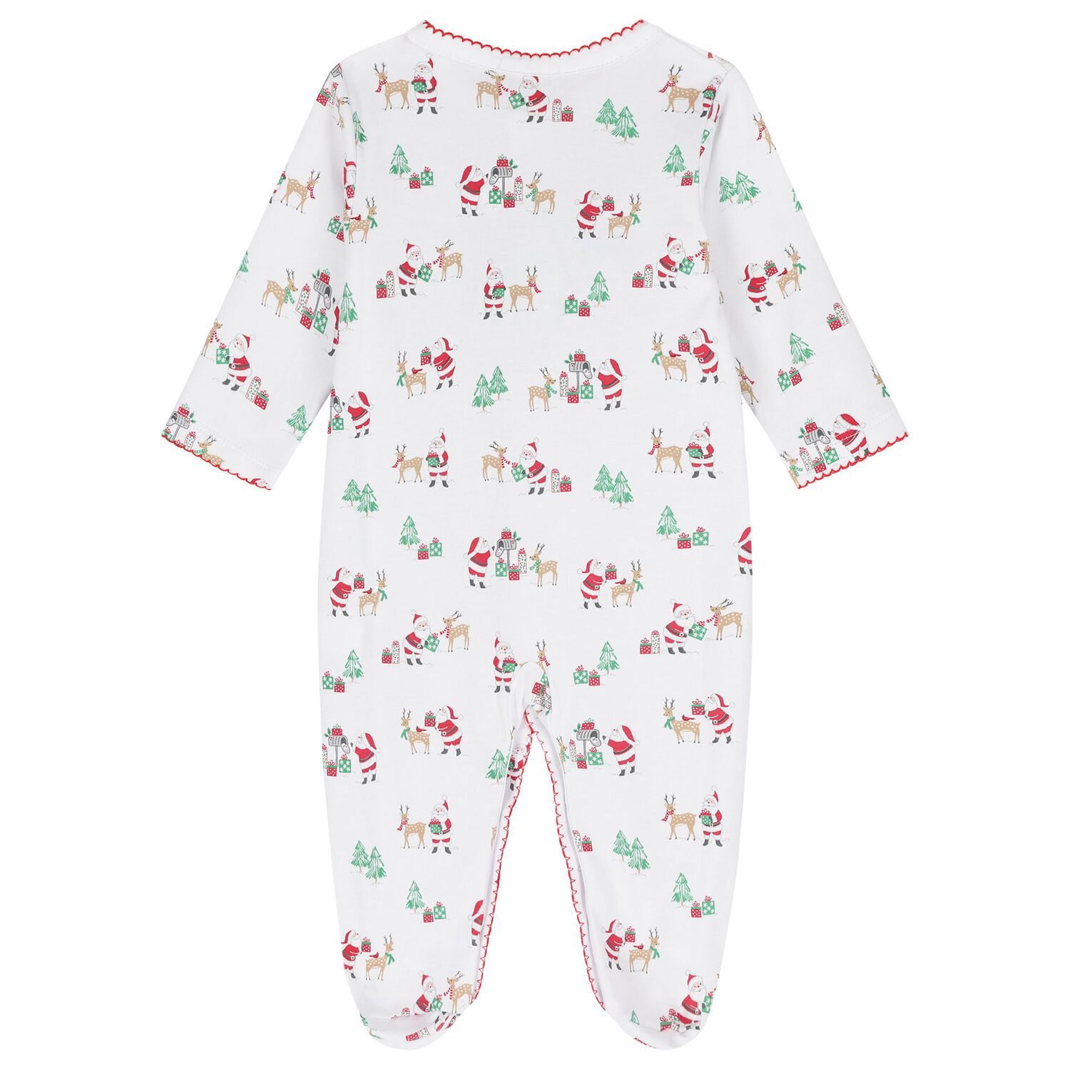 White North Pole Reindeer Babygrow, 1, hi-res
