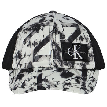 Ivory & Black Logo Cap