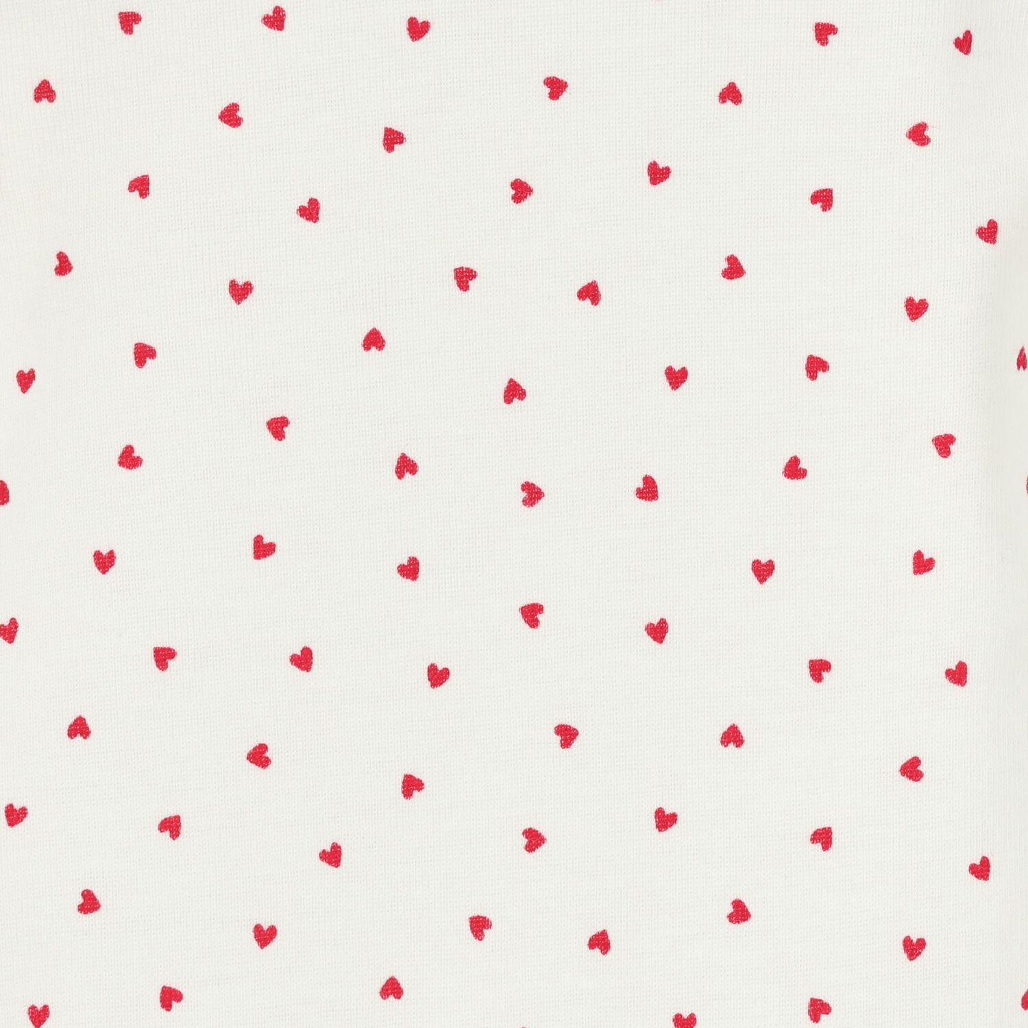 بودى سوت بنات بطبعه قلب باللون العاجى ( 3 قطع ) , 1, hi-res