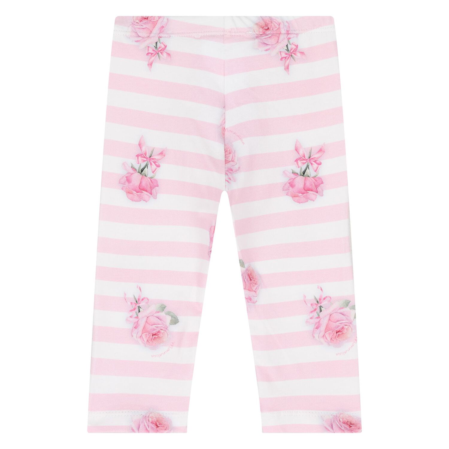 ليجينز بنات مخطط باللون الابيض والوردى, 1, hi-res image number null