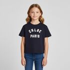 Girls Navy Blue Logo T-Shirt, 2, hi-res