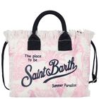 Girls White & Pink Jungle Logo Tote Bag, 1, hi-res