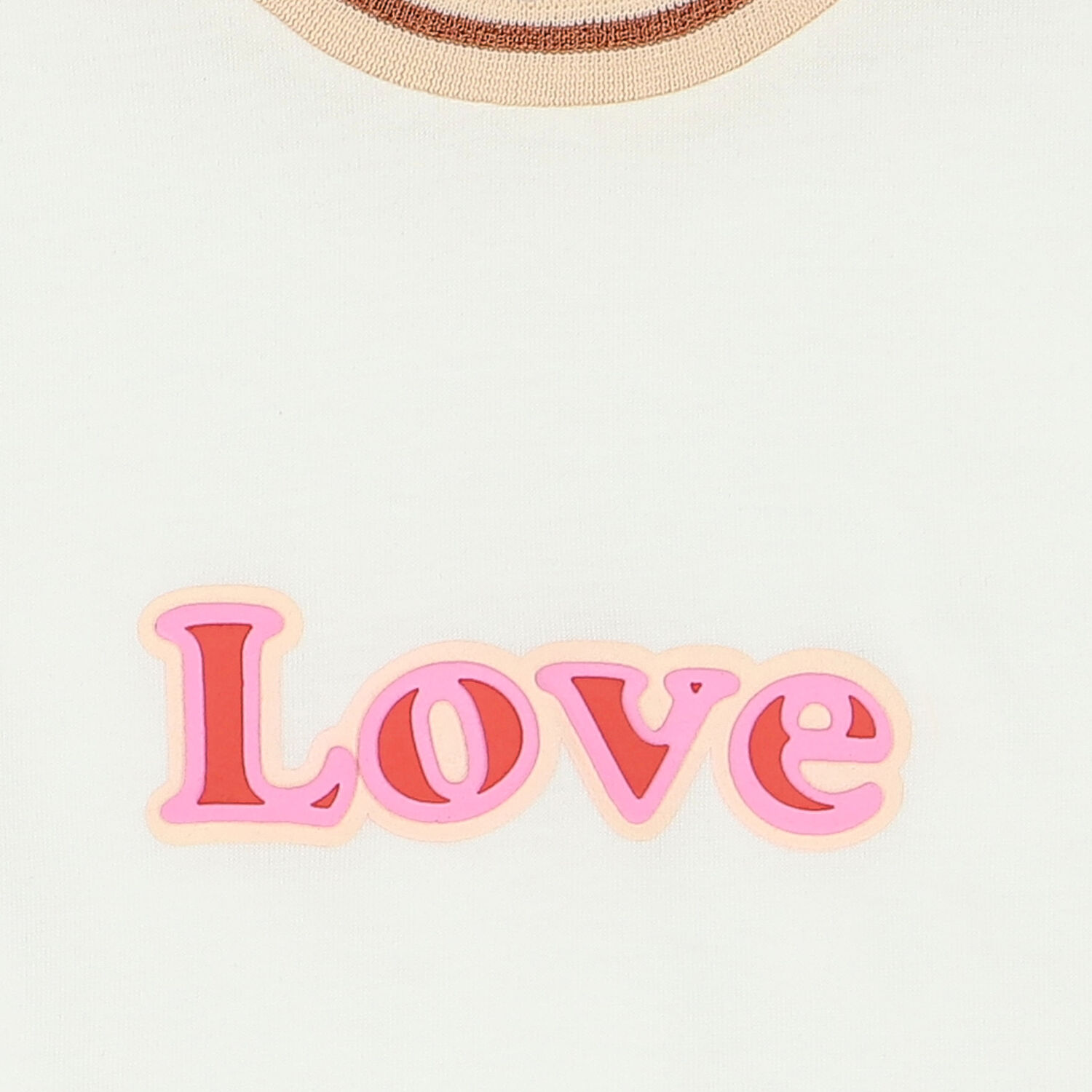 توب لاف باللون الابيض للبنات, 1, hi-res image number null