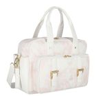 Baby Girls White & Pink Geo Map Changing Bag, 2, hi-res