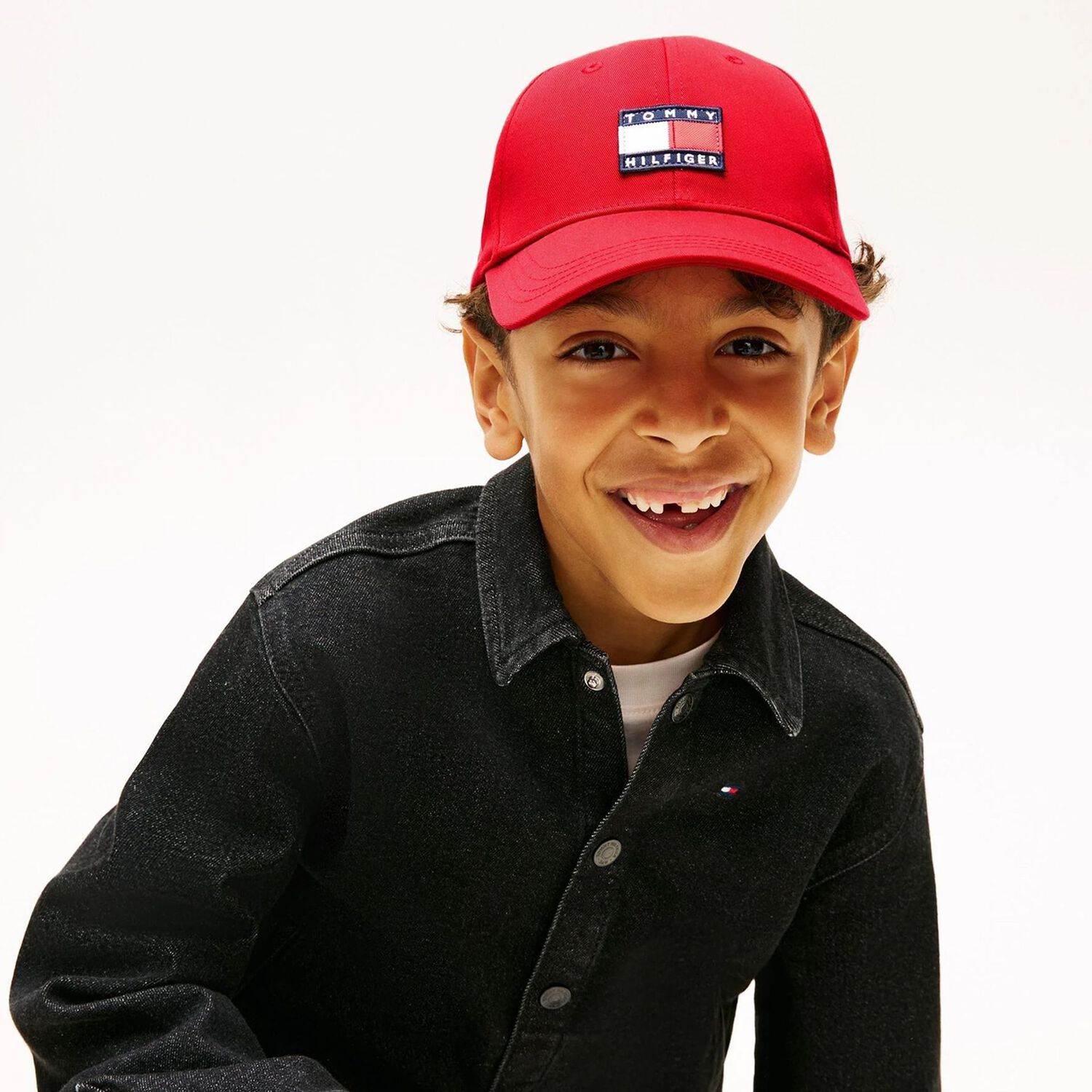 Boys Red Logo Cap, 2, hi-res