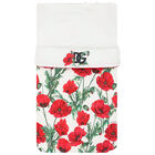 Baby Girls White & Red Poppy Nest, 1, hi-res