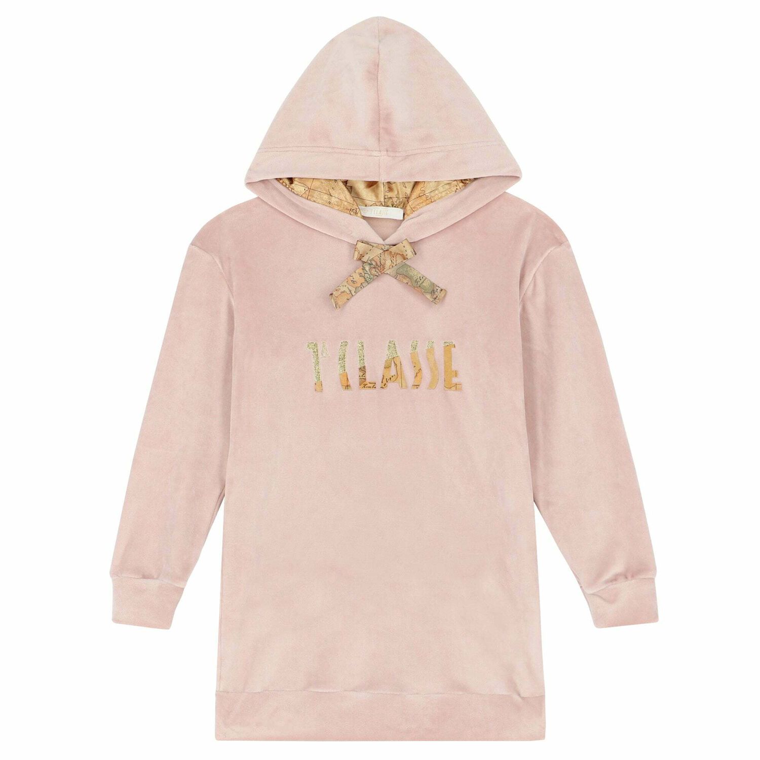 Girls Pink Logo Sweatshirt Dress, 1, hi-res