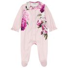 Baby Girls Pink Peony Babygrow Gift Set, 1, hi-res