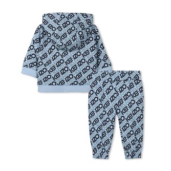 Younger Boys Blue Logo Tracksuit
