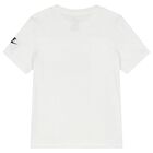 Boys White & Black Logo Shorts Set, 1, hi-res