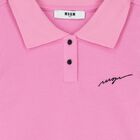 فستان بالشعار باللون وردي بالشعار للبنات, 1, hi-res