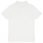 Boys White Logo Sailboat Polo Shirt, 1, hi-res