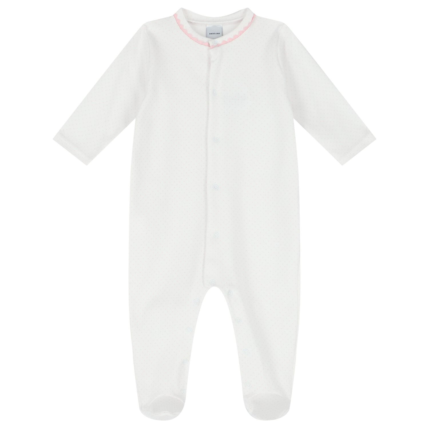 أفرول بنات منقط باللون الأبيض والوردي, 3, hi-res