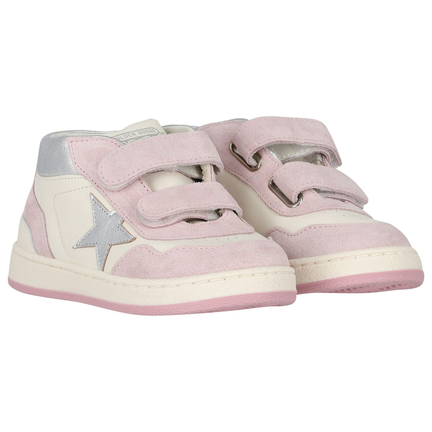Younger Girls Pink & Ivory Trainers, 1, hi-res image number null