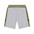 شورت جيرسي قطن ولادي بالشعار باللون الرمادي, 1, hi-res