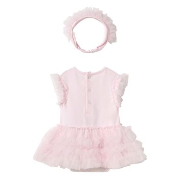Baby Girls Pink Tutu Dress Set