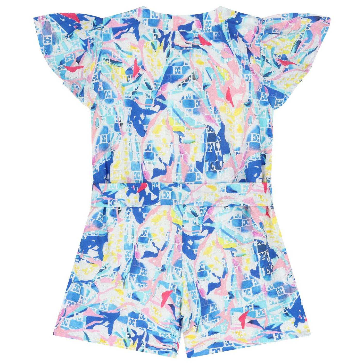 Girls Multi-Coloured Logo Playsuit, 1, hi-res image number null