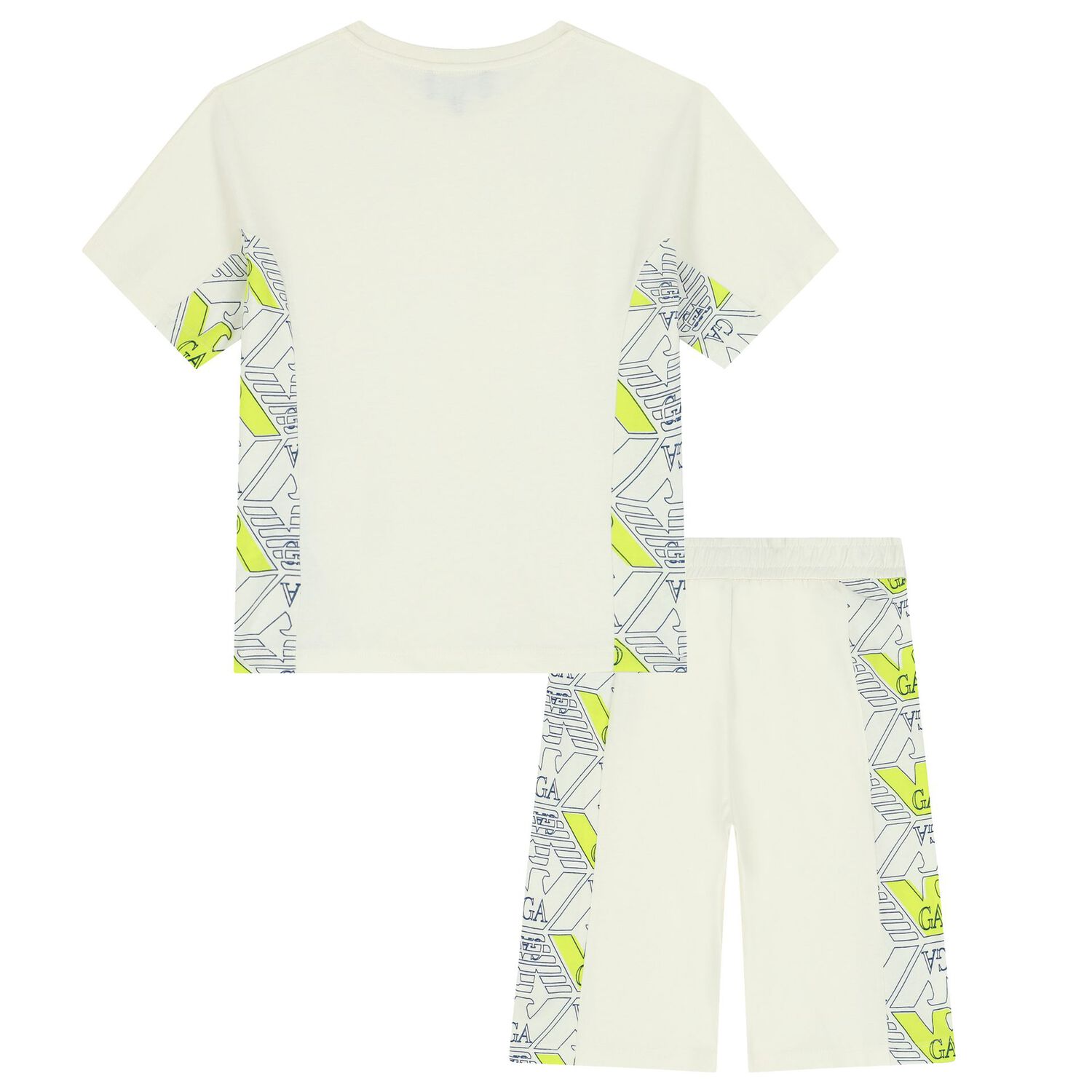 Boys Ivory Logo Shorts Set, 1, hi-res
