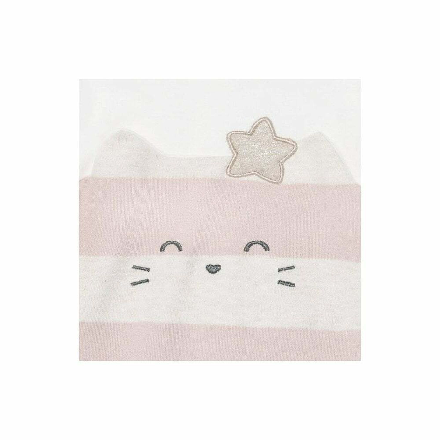 Girls Ivory & Pink Babygrows & Headband (2 Pack), 1, hi-res