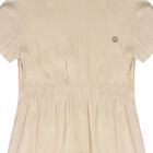 Girls Gold Logo Satin Dress, 1, hi-res