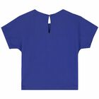 Girls Blue Logo T-Shirt, 1, hi-res