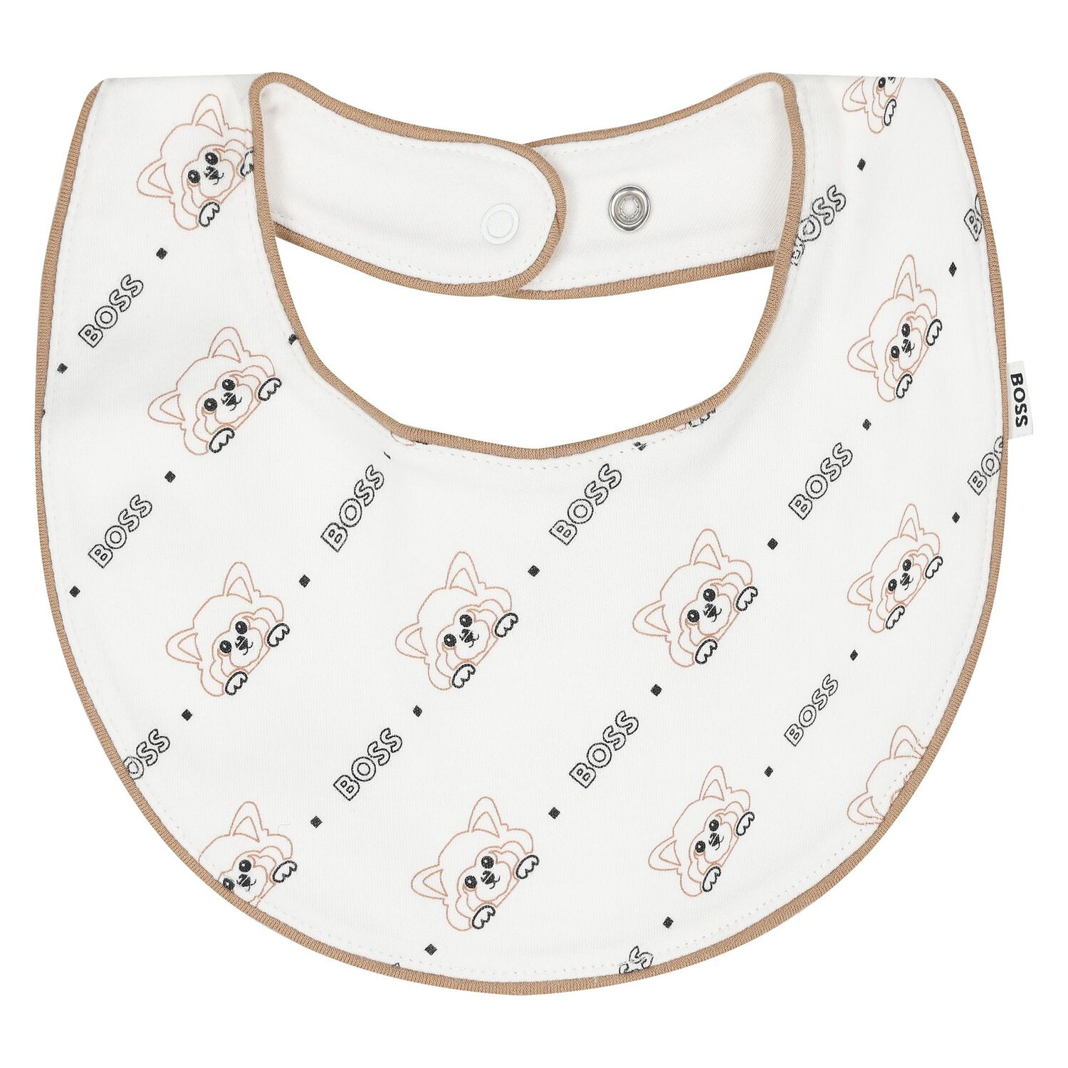 طقم هدايا بدلة أطفال بشعار الباندا باللونين الأبيض والأحمر, 1, hi-res