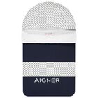Baby Boys Navy Blue & White Logo Nest, 2, hi-res