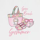 Girls White Logo T-Shirt, 1, hi-res