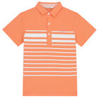 طقم أولاد شورت باللون البرتقالي والبيج, 1, hi-res