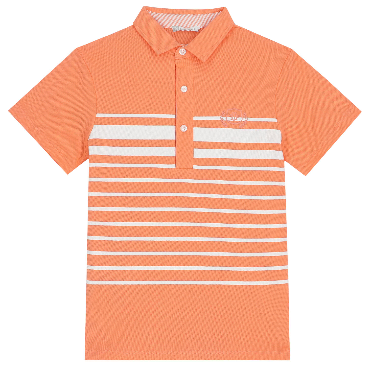 طقم أولاد شورت باللون البرتقالي والبيج, 1, hi-res