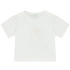 Younger Girls White Varsity Tiger T-Shirt, 2, hi-res