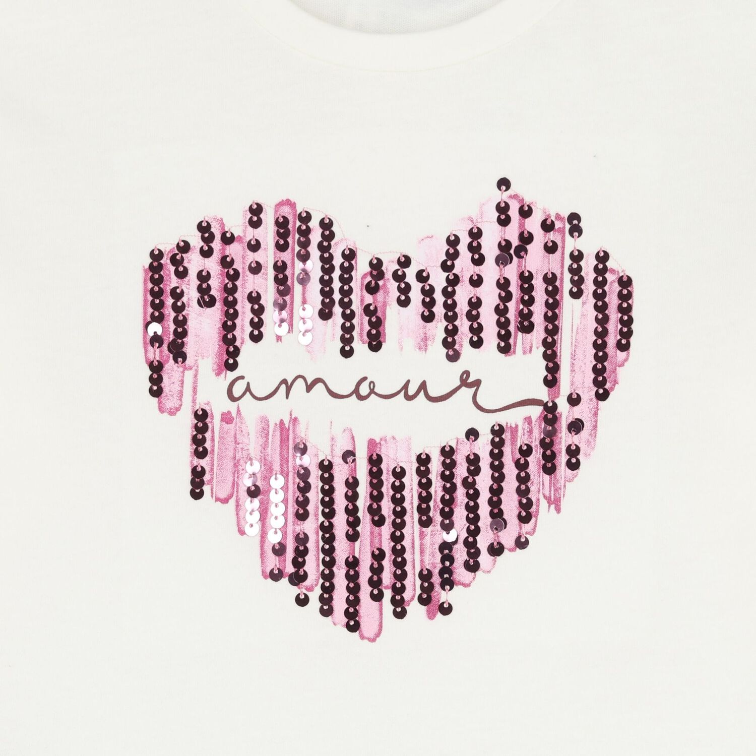 Girls Ivory Embellished Long Sleeve Top, 1, hi-res