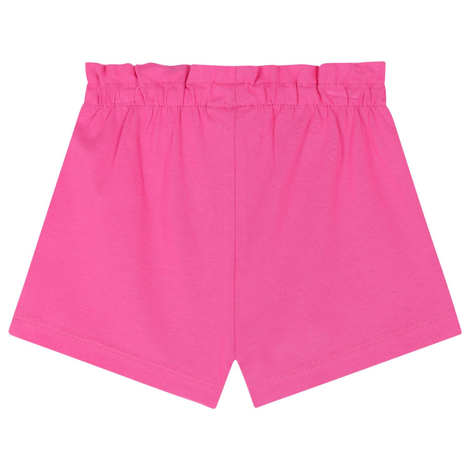 Younger Girls White & Pink Shorts Set, 1, hi-res