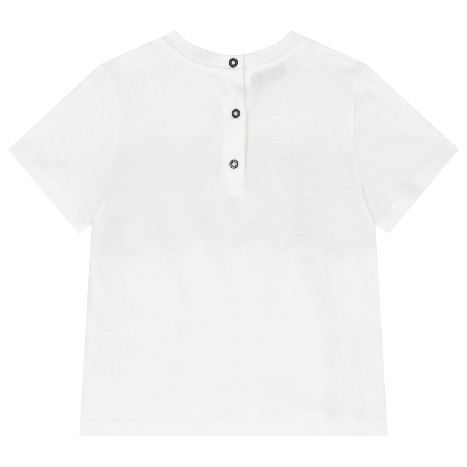 Younger Boys White & Blue Zig Zag T-Shirt, 1, hi-res