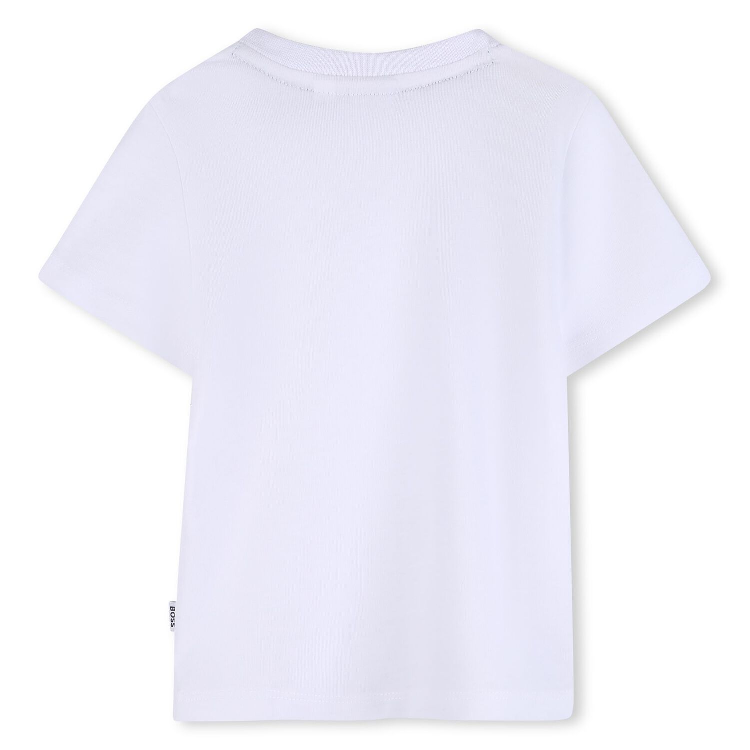 Younger Boys White Building Logo T-Shirt, 1, hi-res
