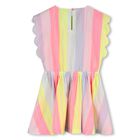 Girls Multi-Coloured Stripes Dress, 1, hi-res