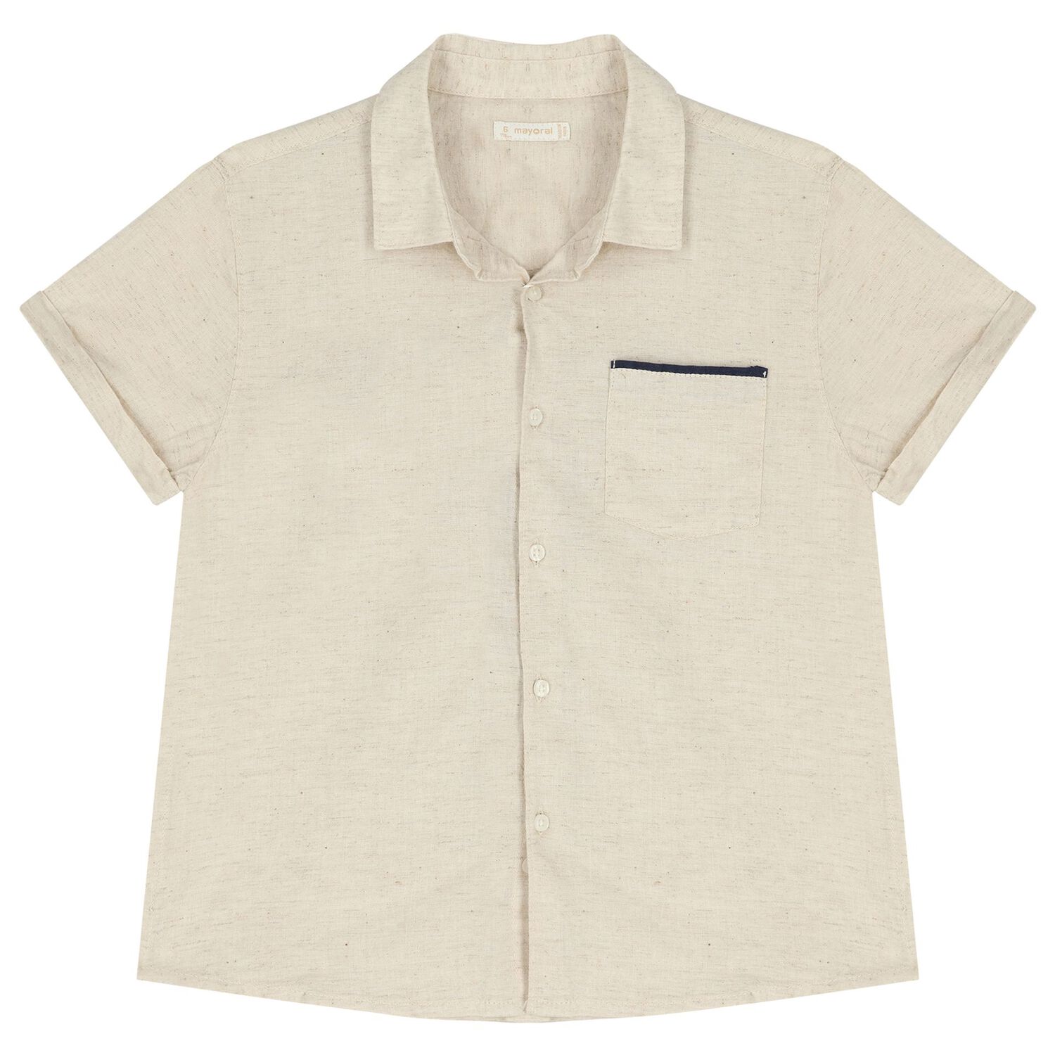 طقم شورت مخطط باللون البيج والكحلي للأولاد, 3, hi-res