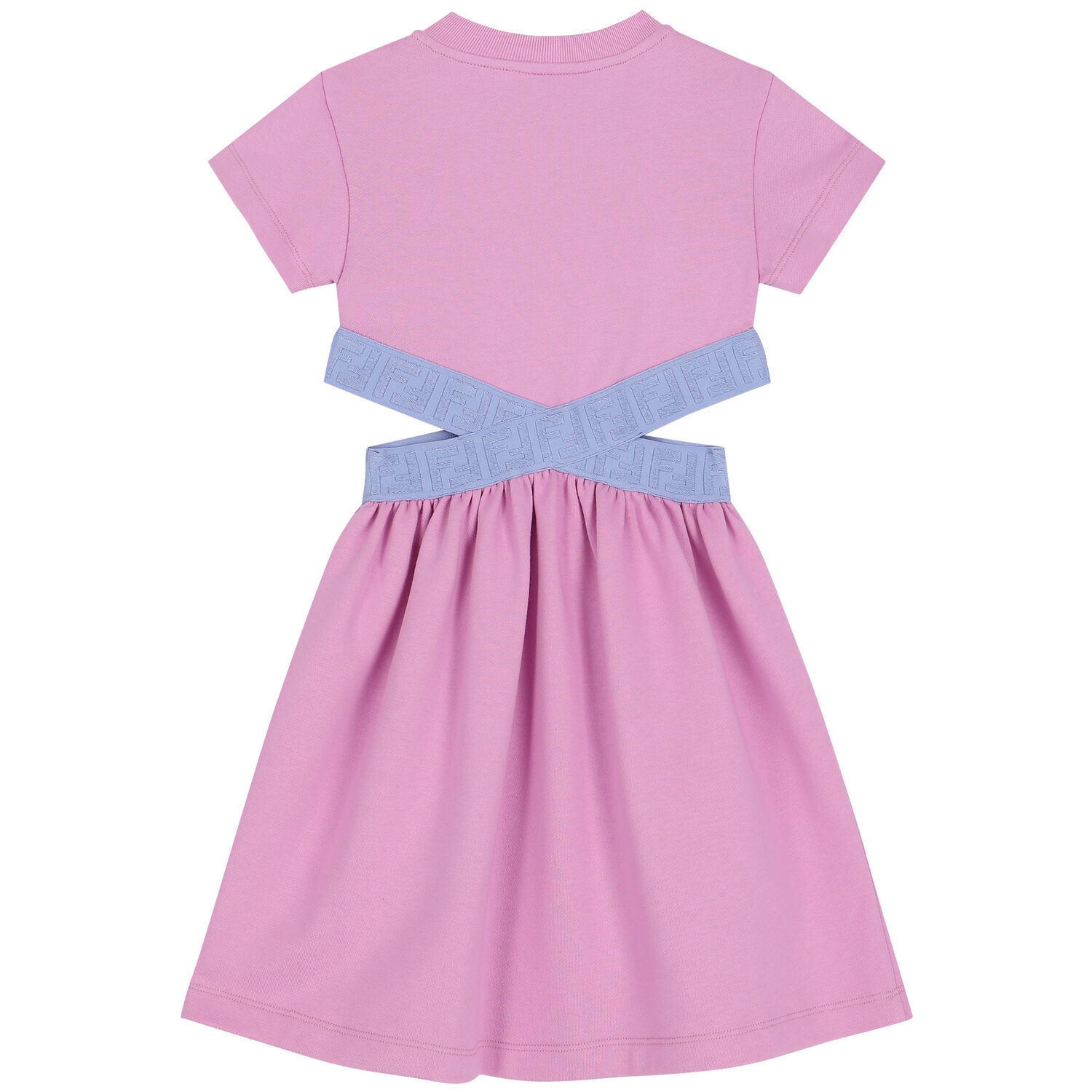 فستان بنات بالشعار باللون البنفسجي , 2, hi-res