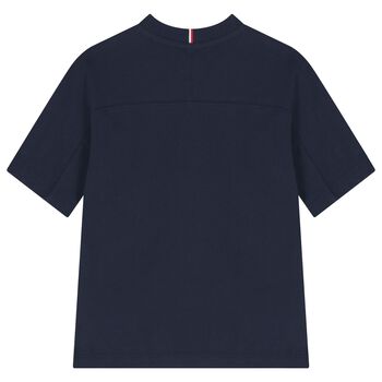 Boys Navy Blue Logo T-Shirt